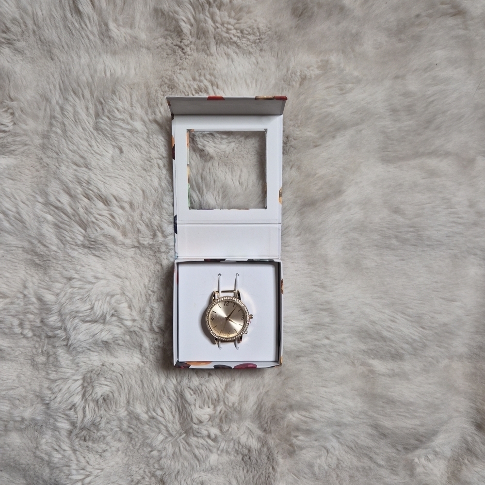 Swarovski Round Watch Head Face Gold Craft DIY Watch Jewelry Gift Stocking Stuff - Picture 6 of 9
